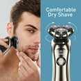 Moosoo Shaver, Electric Shaver with Popup Trimmer, IPX7 Waterproof Wet