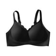 thumbnail image 2 of Bras for Women Plus Size Front Closure Full Coverage No Underwire Bras for Seniors Comfort Wireless Front Close Push up Bras with Back Support Lace Sleeping Everyday Bras, 2 of 4