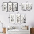 thumbnail image 4 of Designart "Grey White Tree Graphite II" Landscape Trees Framed Wall Art Set Of 3 - Grey Trees Frame Gallery Set For Office Decor, 4 of 7