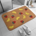 thumbnail image 5 of Strawberry Lemonade Doormat,Strawberry Welcome Mat, Lemon Hello Doormat, Strawberry And Lemons Doorm ,Front Doormat, Indoor Doormat,Front Back Door Mat ,Coral Velvet Rug 16”x24”, 5 of 7