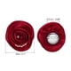 thumbnail image 2 of Broches de flores de tela Uxcell, exquisitas rosas de seda con perlas, corsages florales para mujeres en color rojo vino, 2 of 7