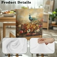 thumbnail image 7 of TSOVTHRID Vintage Peacock Floral Print Chair Back Slipcovers Removable Washable Kitchen Chair Cover Stretchable Dining Chairs Protector for Home Dining Room Holiday Festival Decoration, Set of 1, 7 of 7