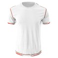 thumbnail image 4 of SwiftWear Men Short Sleeve Cotton Stand-up Collar Slim Mens Tshirts White XL, 4 of 6