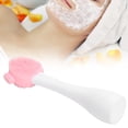 thumbnail image 4 of M Buder Handheld Silicone Facial Cleansing Brush, Pink & White Mask Mixing Stick Tool, Deep Pore Cleansing Exfoliator (7.87 inches / 20 cm), 4 of 5