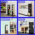 thumbnail image 6 of Ztysn Metal Double Sided Pegboard Shelf, with 30 Hooks,63x23x15in Metal Panel,Movable Peg Board Organizer for DIY,Tool Shop,Kitchen/Metal, 6 of 7