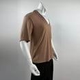 thumbnail image 4 of Maplenight Shirts for Men V Neck Half Sleeve Knit Pullover Tops Solid Breathable Relaxed Fit Casual Shirts for Summer Fall, 4 of 8