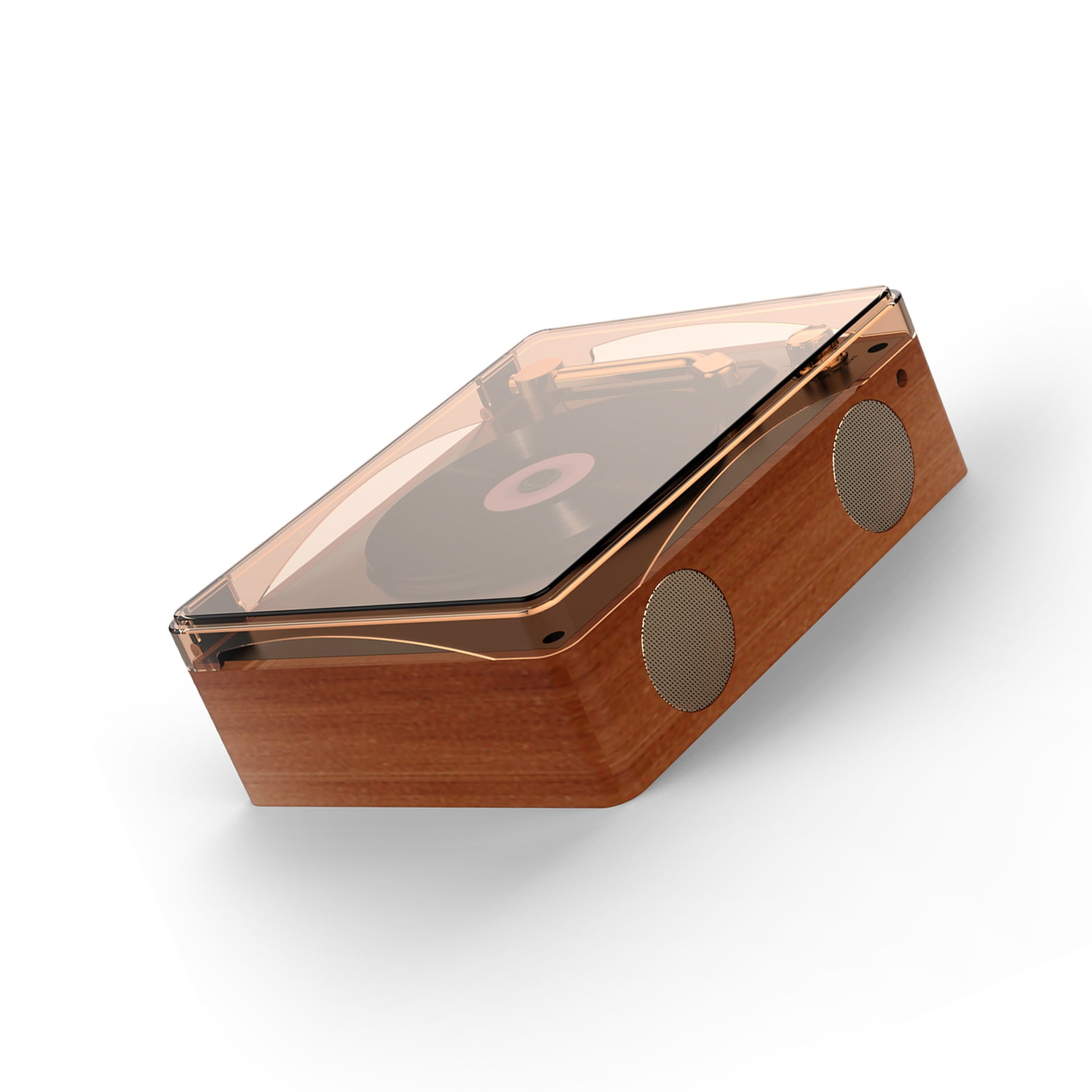 Retro CD Player Multi Functional Music Player Rechargeable Home Speakers With Remote Control Volume Knob U Disk Playback With Headphone Jack