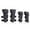 Black, variant on 4pcs Knee Pads Elbow Pads Elbow Knee Guards Protective Gear for Kids Outdoor Sport Cycling Skating Skiing Skateboarding