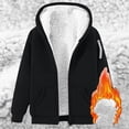 thumbnail image 2 of Enjoytime Fall Winter Hoodies for Men Long Sleeve Zip Up Jacket Fleece Lined Warm Soft Oversized Sweatshirt with Pocket, 2 of 8