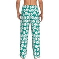 thumbnail image 3 of Goofa Green Baseball Printed Soft Pajama Pants for Men, Wide Leg Comfy Casual Lounge Yoga Pants-Large, 3 of 9