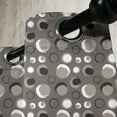 thumbnail image 4 of Ambesonne Taupe Grommet Curtain, Dots Brushstrokes Grunge, 50" x 54", Black White Taupe, 4 of 6