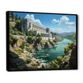thumbnail image 2 of Designart "Manslandscape Dam Landscape I" Nautical & Beach Floater Framed Canvas Print, 2 of 7