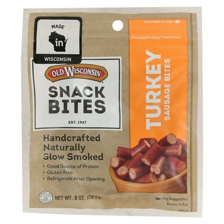 - Old Wisconsin Snack Bites Turkey Sausage Bites, 8 Oz.