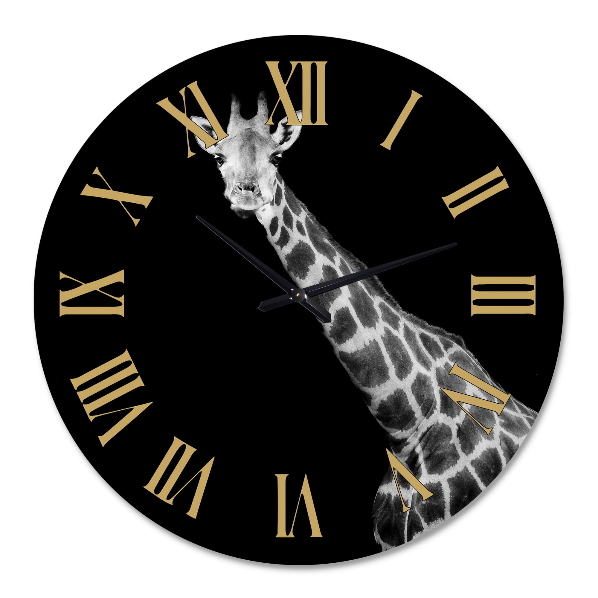 Designart 1 in Quartz Farmhouse Wall Clock