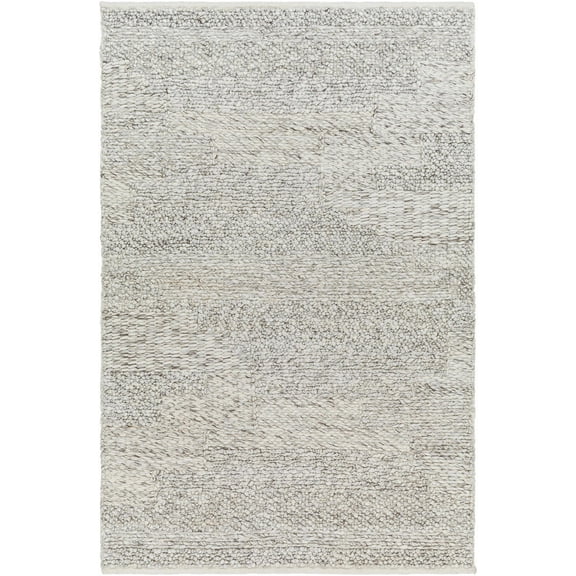 BoutiqueRugs Amon Contemporary Area Rug - Natural Gray, Dark Gray, Cloud Gray - 2' x 3'