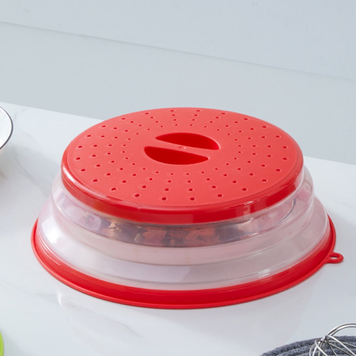 JTWEB Microwave Cover Foldable Microwave Lid with Hook Design Multi