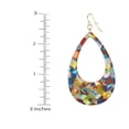 thumbnail image 5 of Vibrant Lightweight Acrylic Teardrop Boho Statement Earrings, Hypoallergenic, 5 of 5
