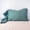 Green, variant on Green Ruffles Linen Pillowcase, 100% French Linen Pillow Cover, Queen Size 1 Piece Farmhouse Shabby Chic Pillow Case, 20''x30'' Pillowcase with Decorative Ruffle Envelope Closure