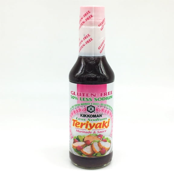 Kikkoman Gluten-Free 50% Less Sodium Teriyaki Marinade & Sauce 10oz/296 ml 無麩質照燒醃醬料