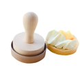 thumbnail image 2 of Herramienta de prensa de tarta de madera huevo de madera empuje de tarta de diy masa para hornear tampo tampo tampo de madera molde de madera, tamperio de tarta de madera XianweiShao 8390615120494, 2 of 5
