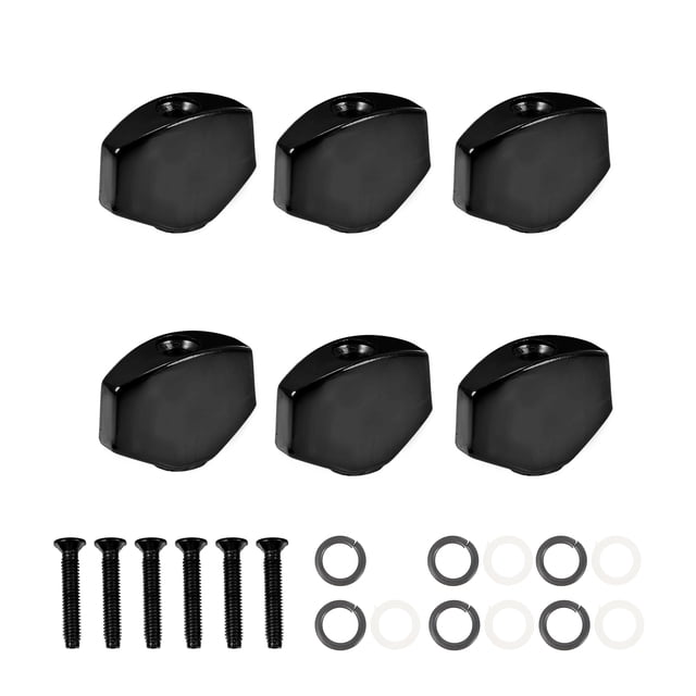 KAKOWELY 6 Sets Stringed Instrument Handles Strings Turner Caps String Functions Handles,0.67"X0.51"X0.2"