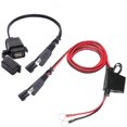 thumbnail image 1 of Motorcycle USB Charger, Sae to USB Cable Adapter, Quick Disconnect, Waterproof USB Port 2.1A, 1 of 4
