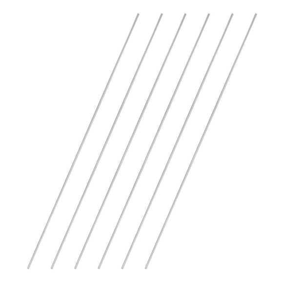 6 Pack 304 Stainless Steel Round Rod 1/8" Diameter 16" Length Solid Rod