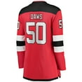thumbnail image 3 of Women's Fanatics Nico Daws Red New Jersey Devils Home Breakaway Player Jersey, 3 of 3