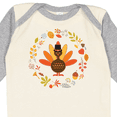 thumbnail image 4 of Inktastic Thanksgiving Turkey Fall Holiday Wreath Boys or Girls Long Sleeve Baby Bodysuit, 4 of 5
