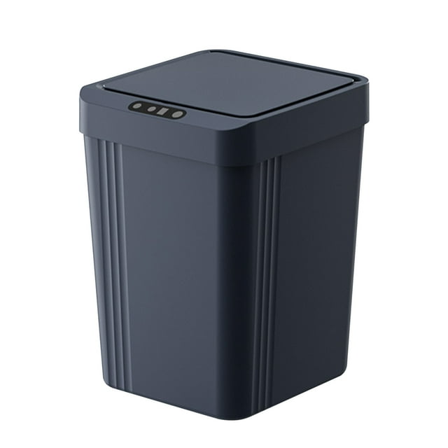 Trash Can Kitchen 13 Gallon with Lid Touchless Sensor Trash Can 13 Liter/3.4 Gallon Small Capacity Trash Can with Lid Sensor Kitchen Bin Recycling for Kitchen/Living Room/Office