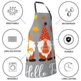 thumbnail image 5 of Pofeuu Hello Fall Gnomes Print Waterproof Apron with Pockets Adjustable Cooking Aprons Kitchen Bib for Baking Household Cleaning, 5 of 8