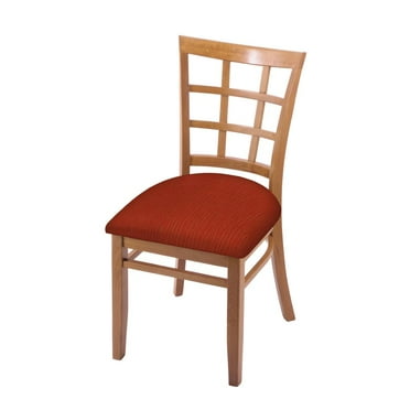 3130 18" Chair with Medium Finish and Graph Poppy Seat
