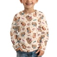 thumbnail image 3 of POLERO 2 Pack Capybara Girls Long Sleeve Shirts 11-12 Years Soft Crewneck Long-Sleeve Loose T-Shirts Cute Basic Tops Layering Tees, 3 of 6