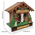 thumbnail image 2 of Weather House Forest Weather House With Man And Woman Wood Chalet Barometer Thermometer And Hygrome, 2 of 5