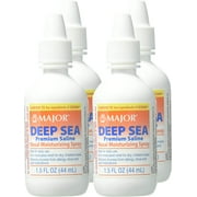 Major Deep Sea Nasal Spray 1.5 Oz Generic 4 Ct | Nasal Spray Decongestants for Adults | Health Care Products | Sinus Relief | Sinus Medicine for Adults | Nasal Spray Allergy Relief