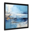 thumbnail image 2 of Designart "Tranquil Beach in Blue and Beige III" Coastal Framed Wall Art Decor - Coastal Blue Coastal Minimalism Entryway Framed Wall Art, 2 of 6