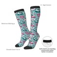 thumbnail image 5 of Picia Women Crew Soft Moisture-wicking Socks Swimming Bulldog Pattern Design Cotton Socks, One Size fit All, 5 of 9