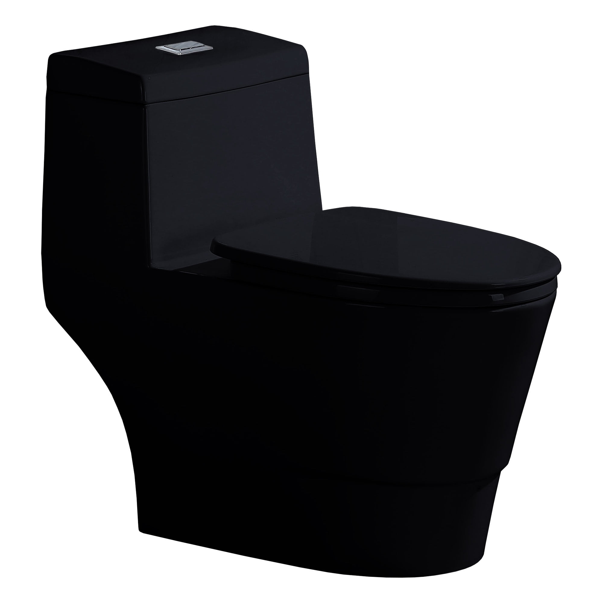 Buy WOODBRIDGEE One Piece Toilet with Soft Closing Seat, Chair Height, 1.28  GPF Dual, Water Sensed, 1000 Gram Flushing Score Toilet, B0941, Black  Online at desertcartSINGAPORE