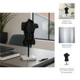 thumbnail image 5 of Modern Statue for Home and Office Decor - Abstract Metal Torso Sculpture with Cut-Out Design on Marble Base - Unique Ornament for Living Room, Bedroom, Bathroom, or Shelf Decor - 17", Black & White, 5 of 12