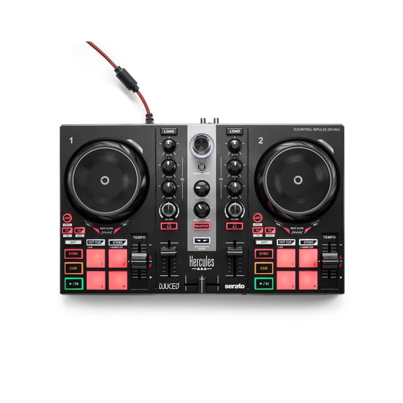 Hercules DJControlInpulse200MK2—IdealDJControllerforLearningtoMix—SoftwareandTutorialsIncluded