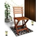 thumbnail image 4 of Silla Plegable De Madera Reforzada Para Jardin Hogare Aile, 4 of 8