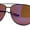 Black Orange Purple Mirror, variant on Mens Xloop 90s Classic Officer Cop Sport Rectangle Metal Sunglasses Black Orange Purple Mirror