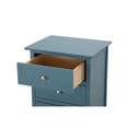 thumbnail image 4 of Glory Furniture Daniel 3 Drawer Nightstand in Teal, 4 of 7