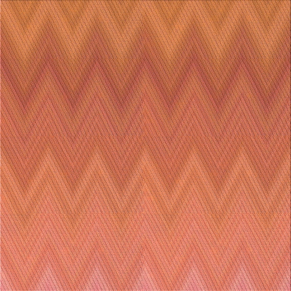 Ahgly Company Indoor Square Patterned Bright Orange Area Rugs, 7' Square