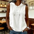 thumbnail image 2 of Bovemsi Tank Tops for Women Sleeveless Hooded Comfort Tops for Women Trendy M, 2 of 5