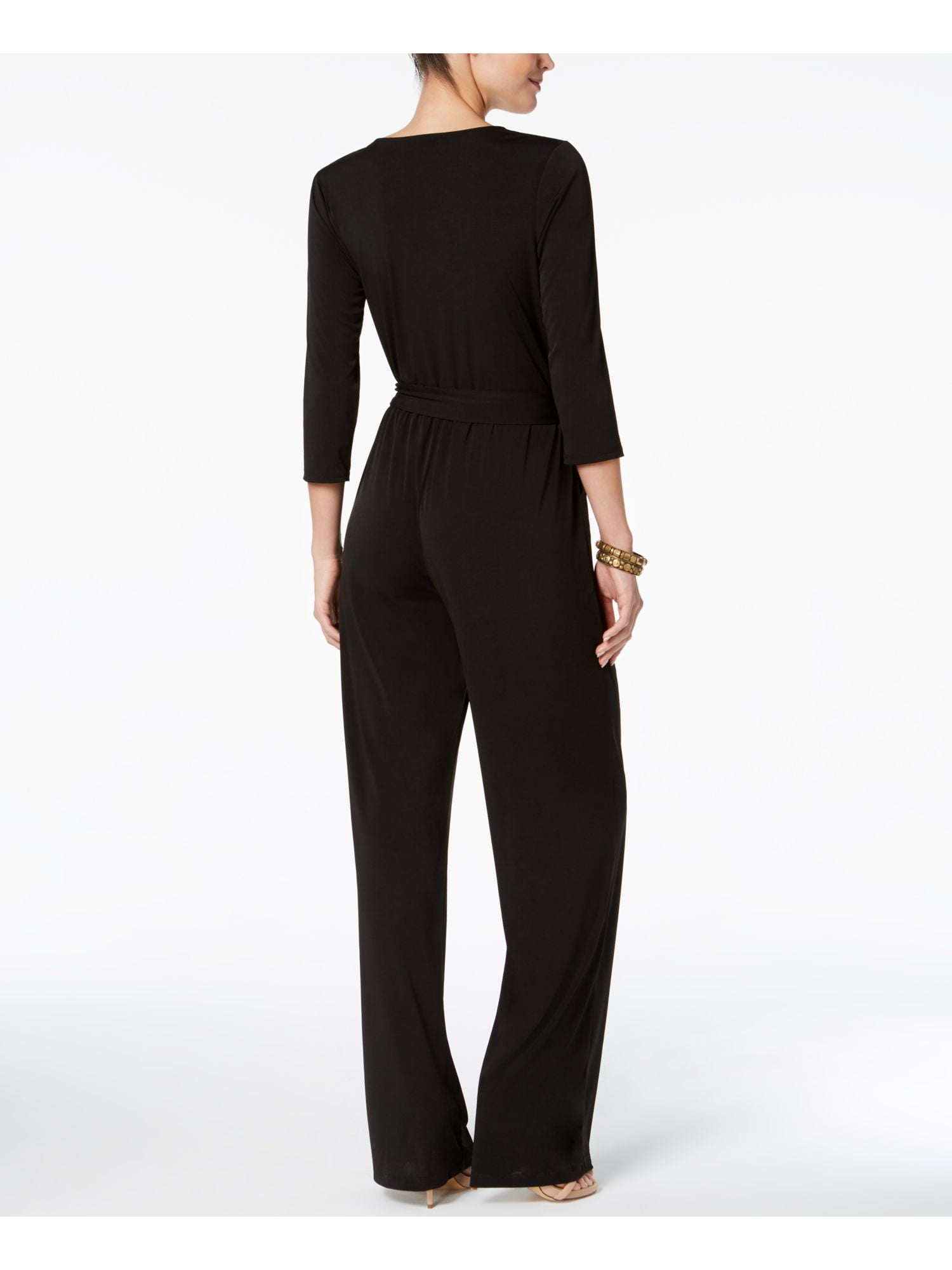 Ny collection petite belted jumpsuit Clearance