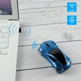 thumbnail image 3 of PloutoRich Wireless Mouse Cool Car Shape Mouse 2.4GHz Optical Cordless Mice with USB Receiver for Laptop PC Computer, Pearl Blue, 3 of 7