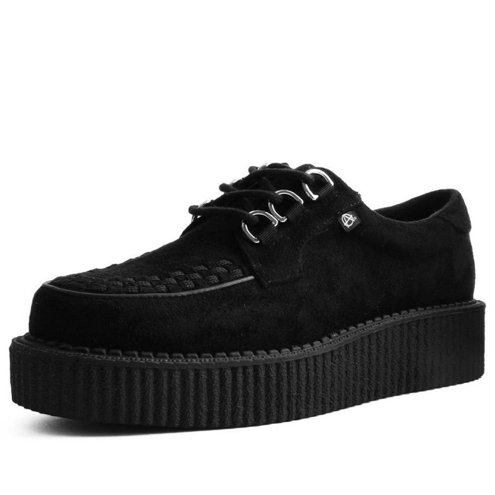 51 White Creeper suede shoes for Girls