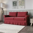 thumbnail image 2 of Home Design Devon Rolled Arm 3-Seater Sofa with Skirted Base and Rectangular Cushion Back, Traditional Upholstered Living Room Seating, 2 of 4