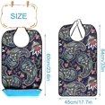 thumbnail image 2 of Baberos para adultos Baberos impermeables para comedor protectores de ropa lavables a máquina con recogedor de migas para mujeres mayores, 2 of 5